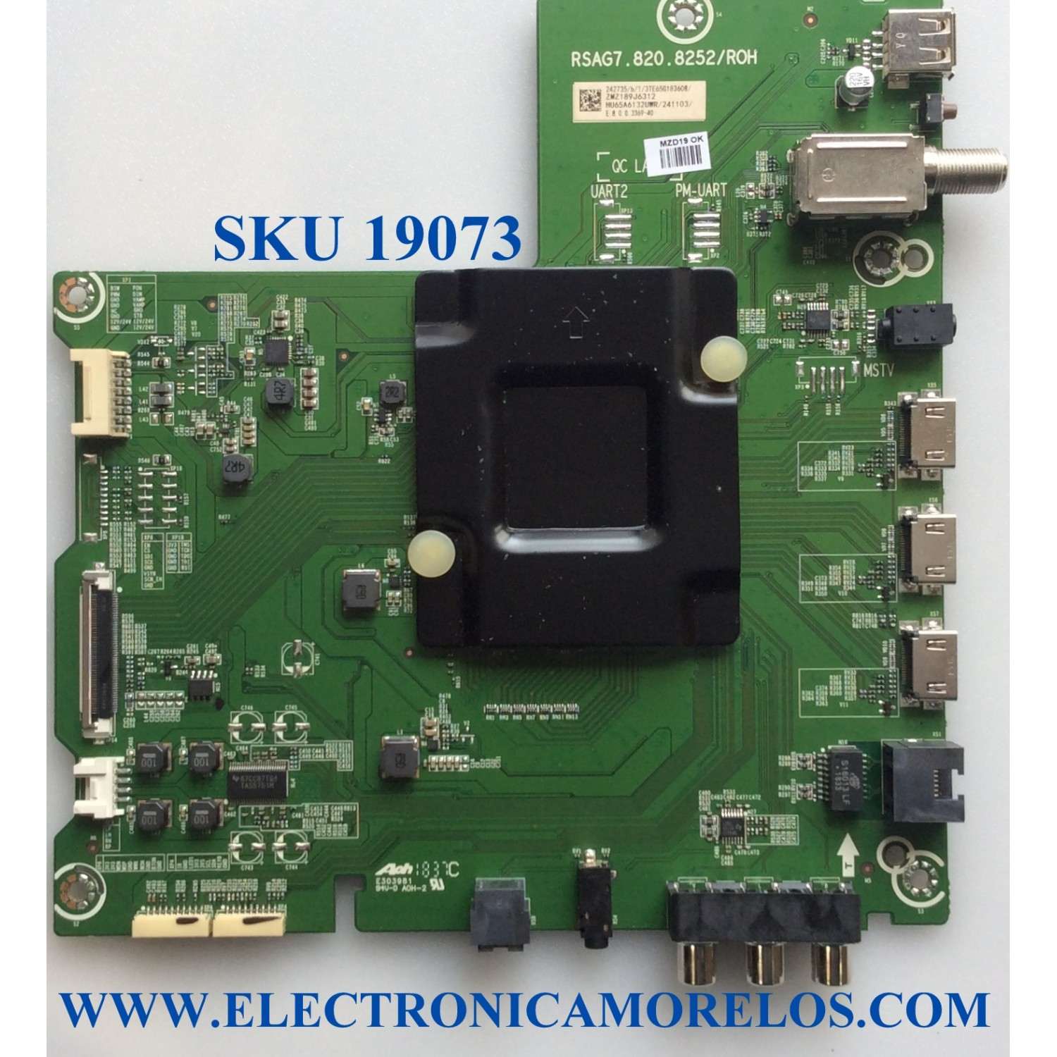 MAIN / SHARP 242735 / RSAG7.820.8252/ROH / 241103 / HU65A6132UWR / 3TE65G183608 / PANEL HD650S1U71-L1\S0\GM\ROH / MODELO LC-65Q7370U R65G183607H